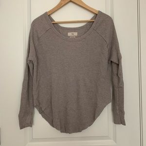 Aritzia TNA alder thermal - taupe - XXS - VEUC